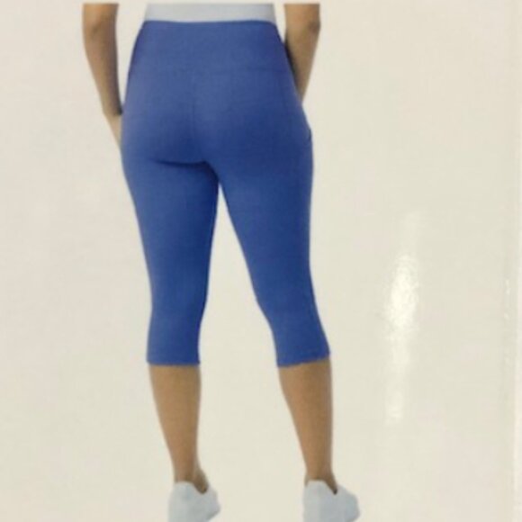 32 Degrees Pants - 32 Degrees Cool Women's Soft Active Capri Legging Pants, Lolite Purple